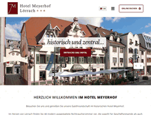 Tablet Screenshot of hotel-meyerhof.com
